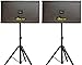 IDOLpro IPS-700 1200W Professional High Fidelity Vocal Karaoke Speakers with Stands Combo Free Speaker Cables