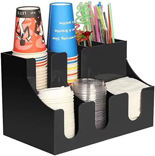 格安即決 カップディスペンサー 使い捨てカップホルダー 木製 紙コップホルダー コーヒーカップと蓋収納 調味料 シュガー ストロー入れホルダー 人気定番 Www Iacymperu Org