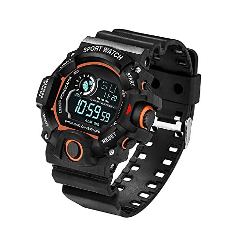 Image of Acnos Digital Sports Watch - Rugged Outdoor Multi-Function Countdown Timer & Alarm (WR30 Water-Resistant)
