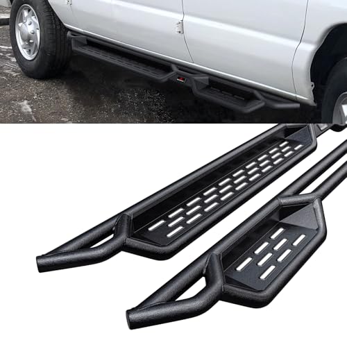Estribos laterales estilo tubular para Ford Econoline 1999-2014 miniatura 4