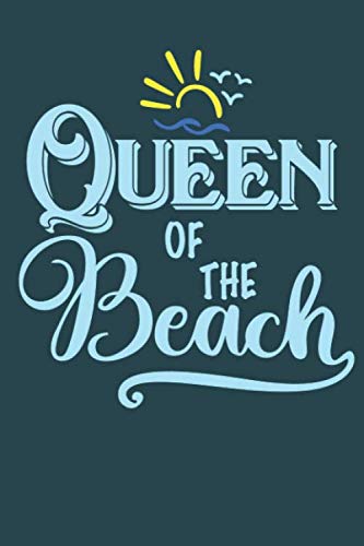 Queen Of The Beach: Dot Grid Vacation Guide Notebook (6x9 inches) Funny Holiday Journal with 120 pages for Flip Flop Summer Queens