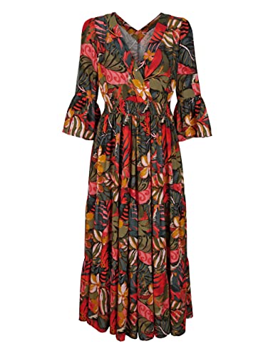 Alba Moda Strandkleid Erwachsene-Weiblich Ausgestellt Rot, Oliv, Senfgelb...