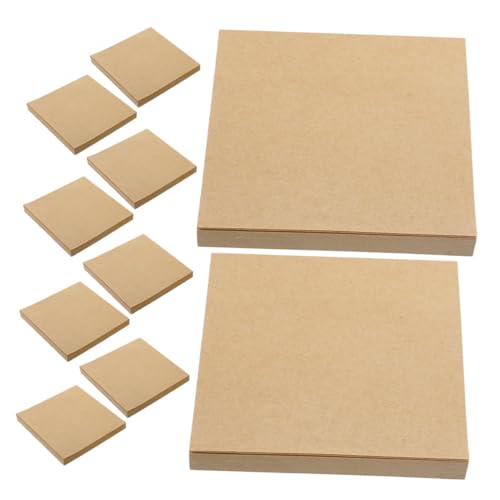 HOMSFOU 80枚 学生向け強粘着付箋メモパッド 冊 冊 無地 便利な切り取り可能デザイン 学校 オフィス 家用文房具