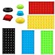 Tinoaly 250 Stück Bump Dots für Sehbehinderte, Verschiedene Größen Selbstklebende Silikon-Braille-Aufkleber Sehhilfen Taktile Punkte für Blinde und ältere Menschen (Schwarz, Rot, Grün, Gelb, Blau)