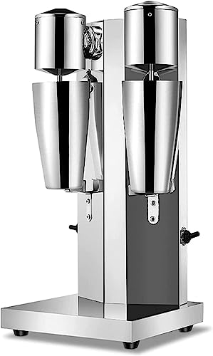 XDAWQP Batidora, licuadora de Cocina, batidora de Acero Inoxidable de Doble Cabezal, batidora eléctrica con Vasos de 800 ml, 2 velocidades Ajustables