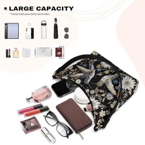 Image of Handbag for Women Leather Underam Shoulder Bag with Zipper Fashion Work Purse Waterproof Travel Wallet