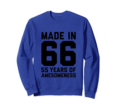 Regalo de 55 cumpleaños para su mujer Edad 55 años Mamá 1966 Sudadera