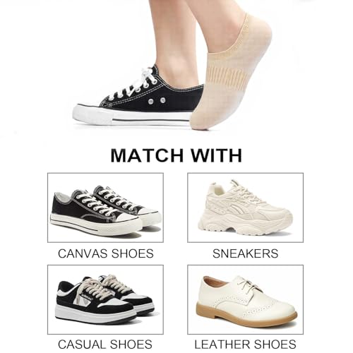 Women's Low Cut Ankle Socks - Cushioned, No-Show3