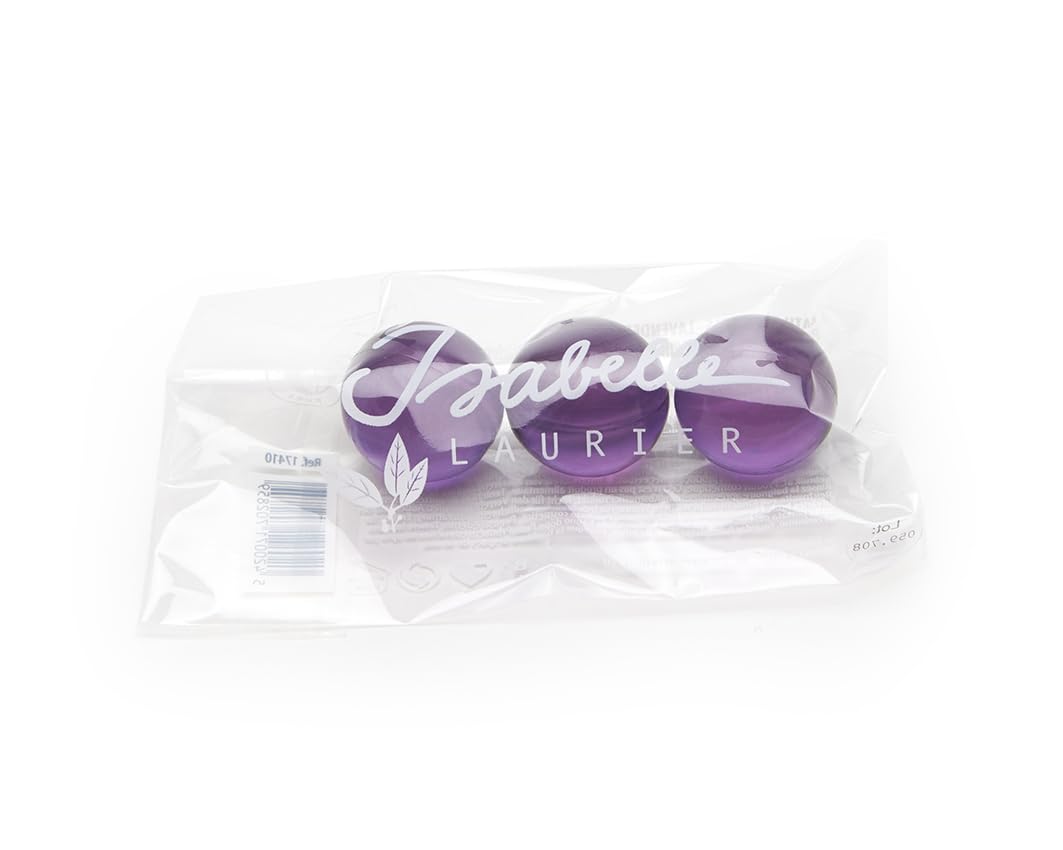 Isabelle Laurier - Lot de 3 Perles huile de bain - Senteur Lavande - Billes de bain 97% d'ingrédients Naturels - Cadeau Femme