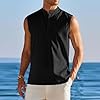 Canotte Sportive Uomo Canottiera Cotone E Lino Leggera Canotta Senza Manica Fitness Tank Top Canottiere Traspirante Gilet Muscolo Contenitiva Elasticizzata Elegante Canotta Running Estiva #2