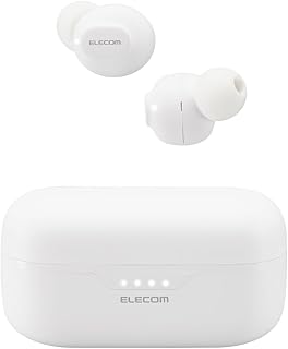 エレコム ワイヤレスイヤホン bluetooth AAC対応 Bluetooth5.3 連続再生5時間 低遅延 ホワイト LBT-TWS16WH