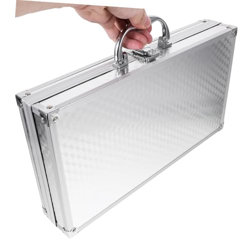 Mallette à outils coque rigide compacte en aluminium argenté résistant Gatuida - 7