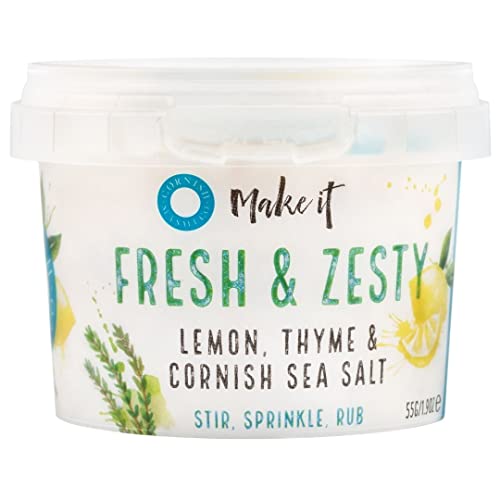 Lemon & Thyme Cornish Sea Salt - Pinch Pot - Twin Pack (2 x 55g)