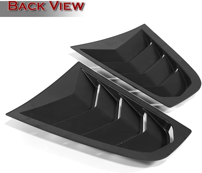 HYPERSPEED ABS Rear Side Window Louvers Air Vent Scoop Shades Cover Blinds 2PCS Fit for 2003 2004 2005 2006 2007 2008 Nissan 350Z, Car Mods Exterior Accessories Replacement Part Assembly (Matte Black)