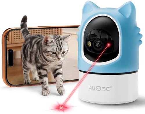 ALIOBC Pet Camera with Phone App, Auto Tracking, 2K Cat Camera, P...