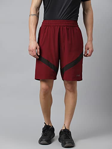Image of ATICX Polyester Shorts for Men - Quick Dry Lightweight with Zipper Pockets - Gym, Running, Jogging, Training Half Pants for Basketball, Swimming, Badminton, Cycling, Football, Outdoor & Home Wear