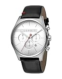 esprit herrenuhr sale Material Uhrenarmband: Leder schwarz