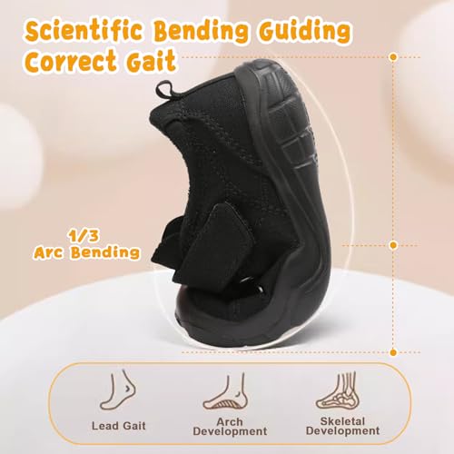 BARERUN Kids Canvas Shoes Running Shoes for Girls Boys Wide Toe Box Barefoot Toddler Sneakers Girls Boys School Shoes Non-Slip Toddler Tennis Shoes4