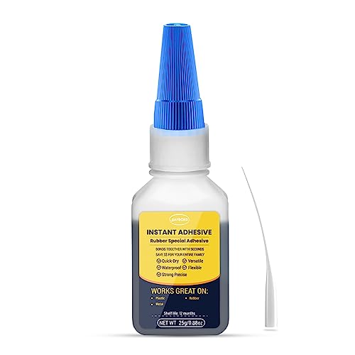 SAPBOND 25g Rubber Glue: Glue for Rubber to Rubber,Rubber Glue Adhesive,Rubber Cement.Professional Instant Rubber Glue for Tire, Boots, Belt, DIY Crafts, Rubber Product and More