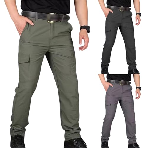 Mens Hiking Cargo Pants Lightweight Quick Dry Outdoor Casual Pants for Men Waterproof Travel Fishing Pant with Pockets4
