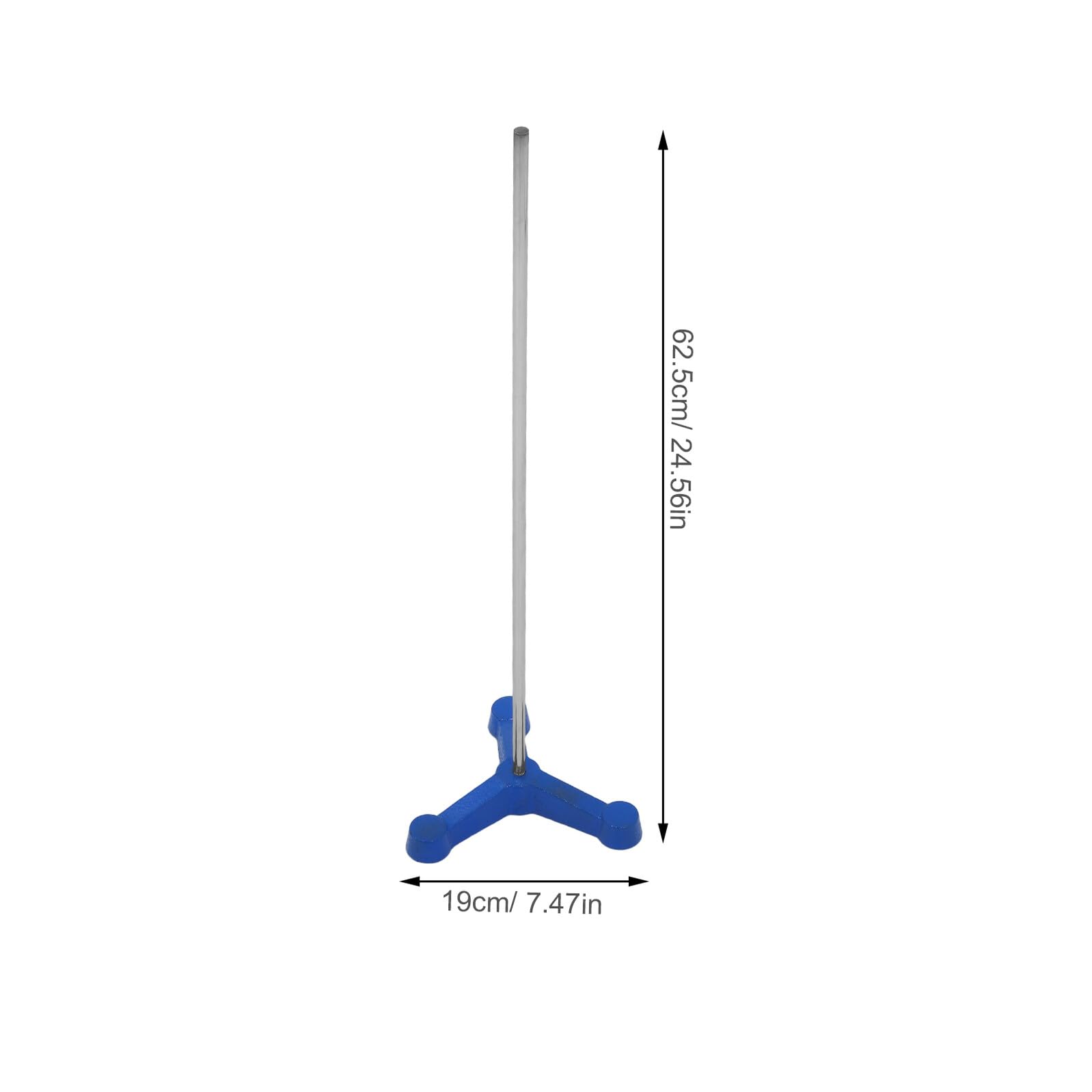 Healeved Trépied de Laboratoire en Fonte 110 Mm – Support Métallique Stable pour Verrerie, Porte-béchers et Tubes à Essai – Base Compacte Polyvalente pour Matériel de Chimie en Laboratoire