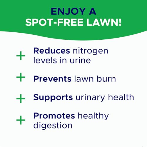 Image of Grass Burn Spot Chews for Dogs - Pee Lawn Spot Saver - Natural Urine Neutralizer for Grass Burn Spots - Dog Pee Lawn Repair - w DL-Methionine - 120 Ct