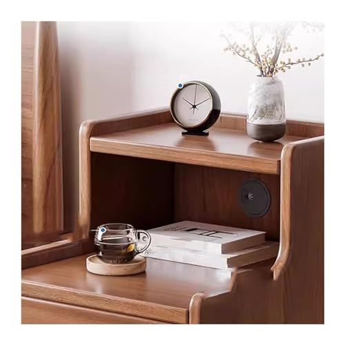 Mesita de noche estilo chino con gran almacenamiento pequeño para organizar el hogar 6