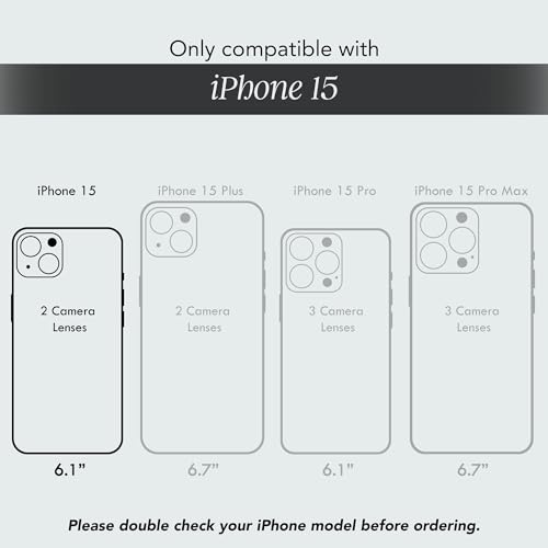 Image of COCOMII Rectangle for iPhone 15 Case, Mother of Pearl