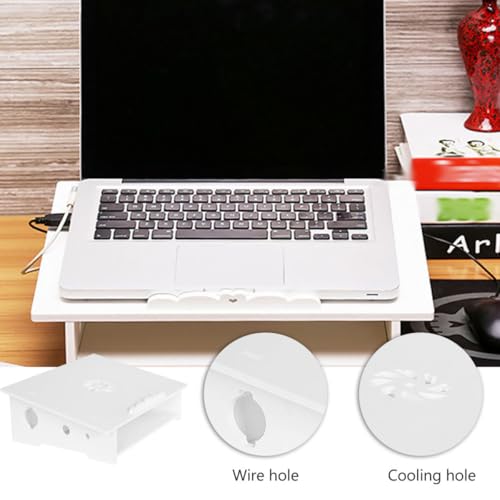 Soporte portátil para laptop con ventilación blanco miniatura 5