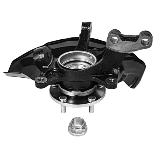Image of Detroit Axle - FWD Front Steering Knuckles Rear Wheel Hub Bearings Replacement for 2004 2005 2006 2007 Toyota Highlander 3.3L