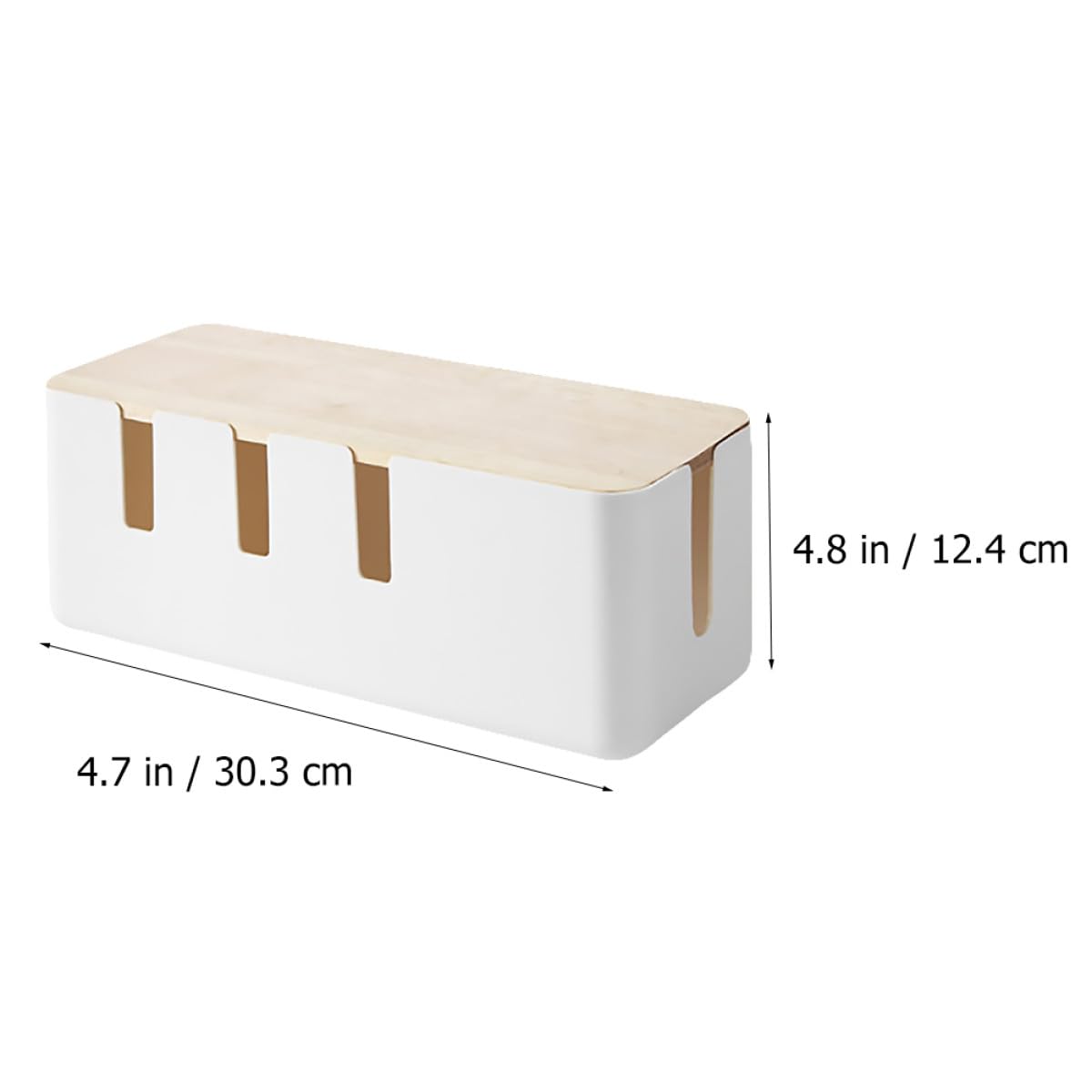 Homoyoyo Caja Organizadora para Cables con Tapa Resistente y Práctica para Enchufes Múltiples y Regletas Almacenamiento Ordenado para Escritorio y Hogar Protección y Gestión de Cables