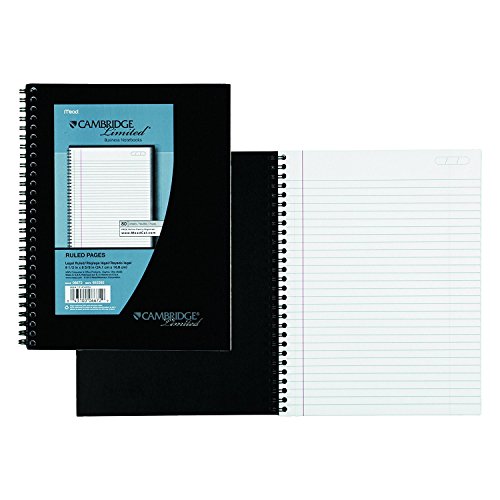 6 Pack Of Mead Cambridge Wirebound Business Notebook, Legal Rule, 6 5/8 X 9 1/2 Inches, White, 80 Sheets Per Pad (06672) #TOP3