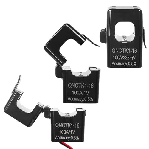 Sensor de CA de núcleo dividido QNCTK1-10 con salida de voltaje 1V para líneas de 5A