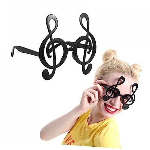 PRETYZOOM Beautiful Note Glass for Concert Funny Glass for Creative Note Glasses Party Music Rave Decor