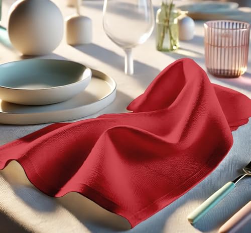 Servilletas de sarga de algodón de lujo para banquetes de gala 5