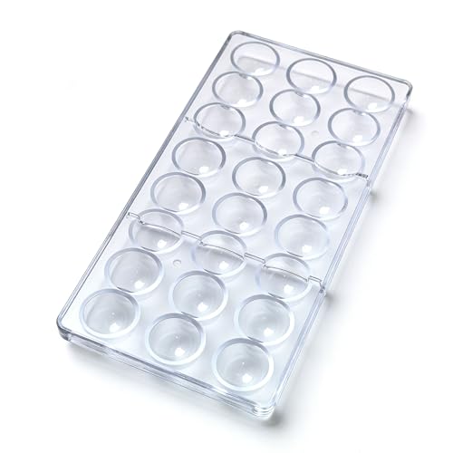 MFORLD 24-Cavity Polycarbonate Candy Chocolate Molds Food-Safe Plastic