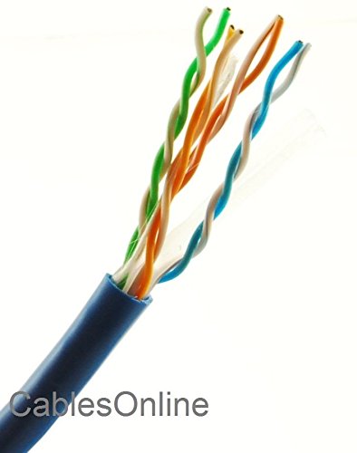 Cable UTP CAT6E 76.2 m azul RJ45 23 AWG cobre miniatura 4