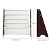Homfa Kids Book Rack Storage Sling Bookshelf Toy Display for Children, Espresso/White