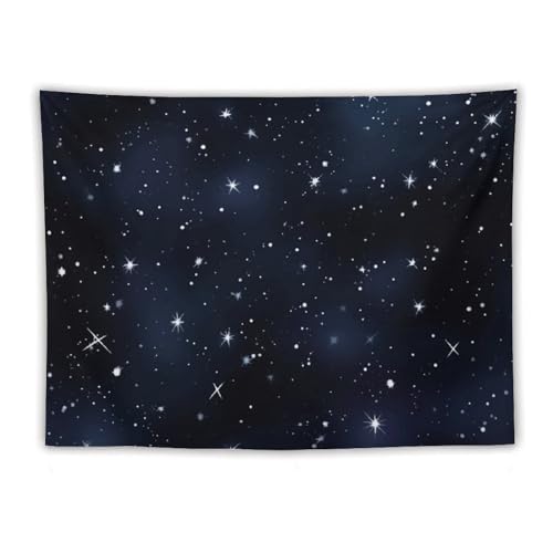 Tapisserie d'art abstrait YKUDBN œuvre murale nuit étoilée grand format