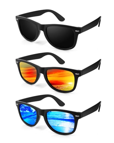 Sunglasses Men Polarized Sunglasses for Men and Women, Retro Sun Glasses Driving Fishing UV Protection