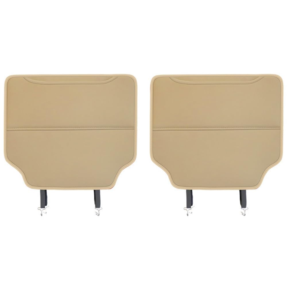 2 Pezzi Copri Schienale Auto per Lancia Voyager Grand Voyager, Protezione Sedile Auto Tappetini Impermeabile Protettori di Seggiolini Auto Posteriore, Protezione Sedile Auto,Beige