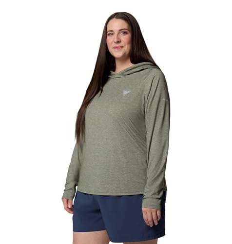 Columbia Women's PFG Uncharted Hoodie, Cypress Heather, XX-Large - image 8