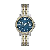 Skagen メンズ SIGNATUR LILLE SPORT 三針デイト ツートーン ステンレススチールウォッチ、SKW3137