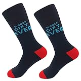 KoolHour Mens Gift Socks Crazy Funny Patterned Casual Dress Crew Boot Socks for Birthday Halloween Christmas Gift,1 Pack