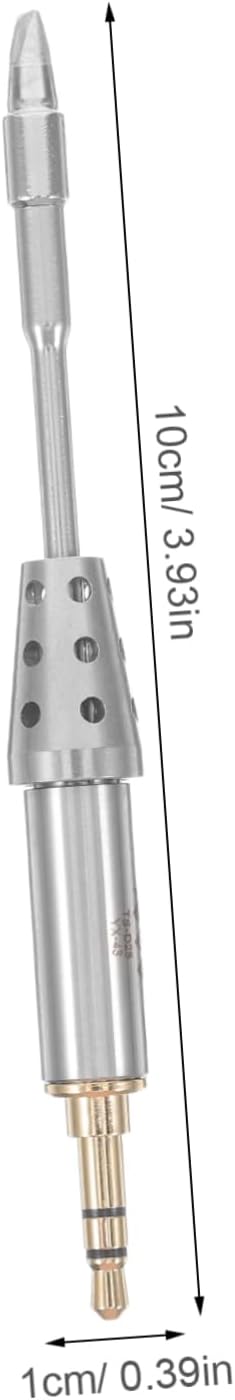 Mipcase Replacement Soldering Iron Tips for TS80P/TS80 Cordless Welding Tools High-Temperature Resistant Metal Heating Elements 2-Pack Soldering Accessories for Precision Work