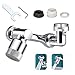 Aérateur de Robinet Pivotant à 1080°, Universal Rotate Robinet Aérateur Pivotant Mousseur Tête de Robinet 2 Modes Réglable Douche Tête Filtre Pulvérisateur pour Cuisine Salle De Bain