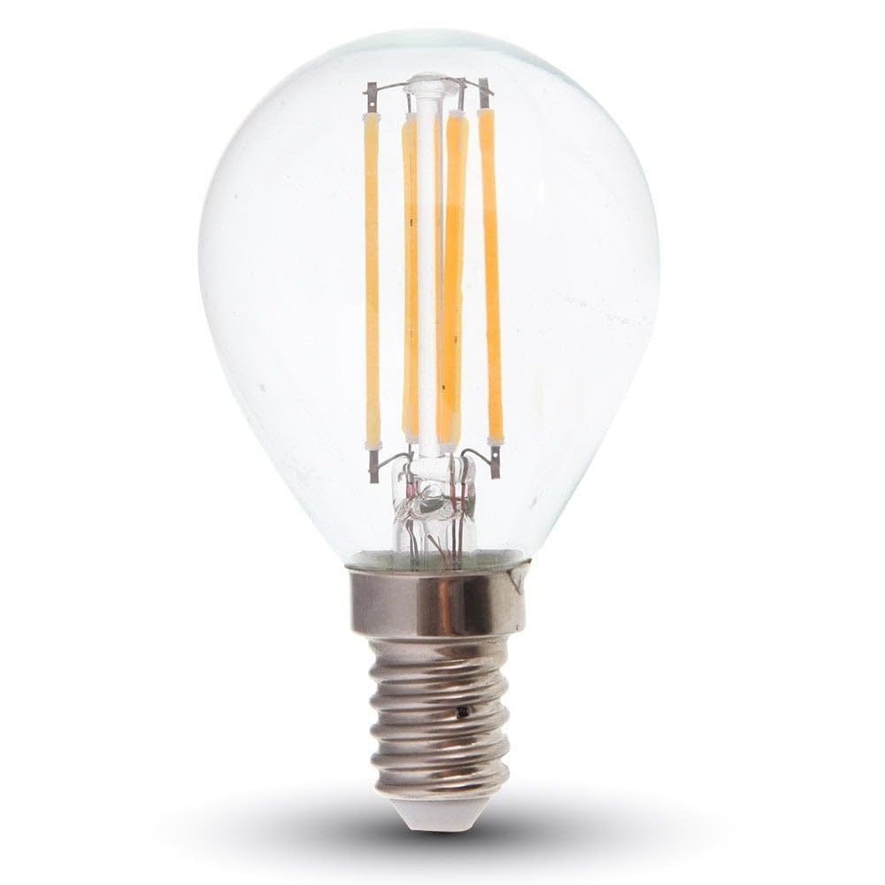 V-TAC Lampadina LED Bulb E14 6W Filamento P45 2700K 130LM/W
