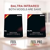 BALTRA Radiant Feel Pro Infrared Glass Induction Cooktop Touch Panel 2000 Watt (All Utensil use-able)