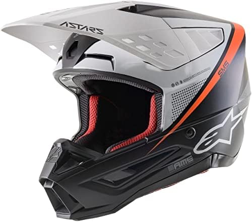 Alpinestars S-M5 Rayon Casco Motocross Nero opaco/Grigio S (55/56) :  Amazon.it: Auto e Moto