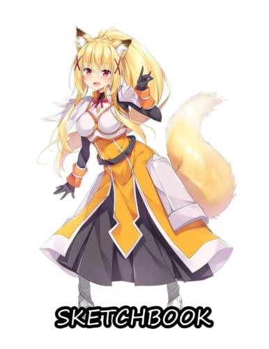 Sketch Book: Fox Girl for Drawing, Writing, Painting, Sketching or Doodling, 100 Pages, 8.5x11 (Premium Cover vol.24) image 2